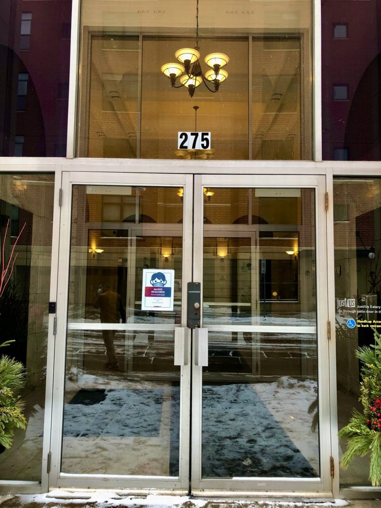 Step 2: Enter through the main doors