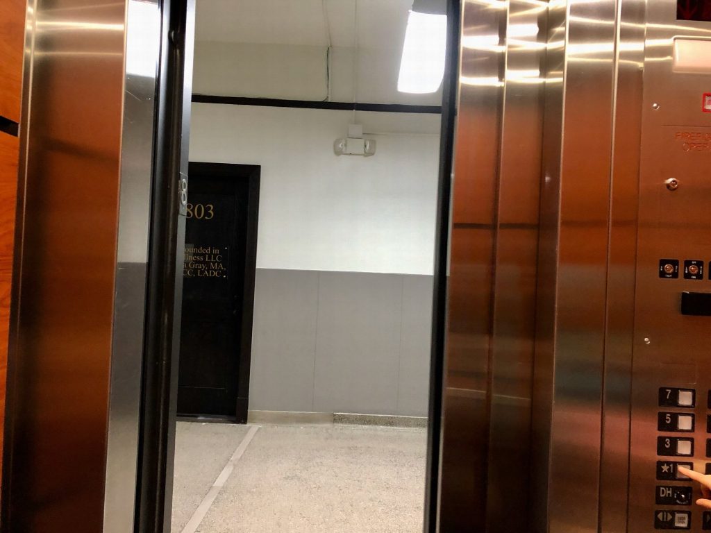 Step 4: Go left after you exit the elevator